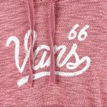Vans Maroon Long Sleeves Kangaroo Pocket Drawstring Hoodie Sweatshirt, Small Photo 4
