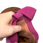 Gentle Souls Gentle Soul Kenneth Cole Colleen Purple Suede Espadrille Wedges Peep Womens 8.5 Photo 8