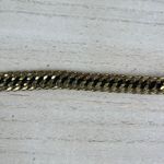 Source Unknown Gold Tone Chain Link Bracelet Black Braided Satin Cord Adjustable NWOT Photo 5