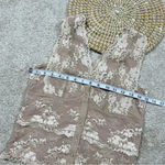 Gimmicks by BKE  Floral Mesh Lace Tank Top Cream Valentine Cottagecore Size XS Photo 13