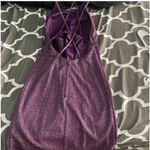 Dear Moon  Sparkly Purple Mini Party Dress Photo 4