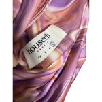 House Of CB  Kasia Purple Swirl Cutout Midi Dress Sz. L Photo 6