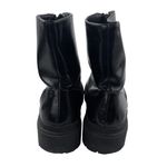 Abercrombie & Fitch  Laana Women's Black Leather Round Toe Zipper Boots Size 10 Photo 2