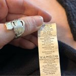 Calvin Klein  black cotton cowl neck sweater size S crochet neck and wrists Photo 9