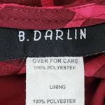 B Darlin Burgundy Tiered Ruffle Mini Party Dress NWT Size 1 Wedding Guest Dress Photo 6