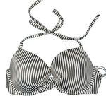 Shade & Shore  Striped Bikini Top Size 34C NWT Photo 0