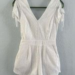 EXPRESS White Eyelet Romper size 4 open back Photo 0