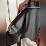 House of Harlow 1960 Rauched Vegan Leather Jacket Women's Medium Brown Gray Photo 3