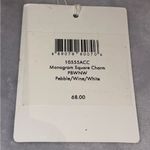 Diane Von Furstenberg Diane Von Furstenburg NWT White Monogram Square Charm Keychain Purse Charm Photo 2