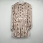 Anthropologie Let Me Be Mock Neck Sheerf Long Sleeve Mini Dress XS Cottagecore Photo 1