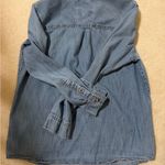 SO Vintage 100% cotton denim button down  shirt in L Photo 4