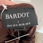 Bardot x REVOLVE Sephera Halter Mesh Midi Dress in Chocolate Photo 7