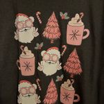 Gildan  Dark Gray Softstyle T-Shirt With Christmas Heat Transfer Size XL Photo 1