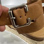 Soda Beige Size 10 New Platform Espadrille Ankle Strap Sandals Photo 11