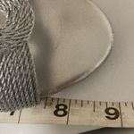 Bandolino , silver sandal, wedge heels, size 6 women’s Photo 5