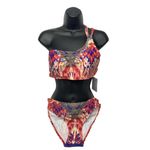 True Colours by La Moda Womens 2PC Embellished Bikini Swimsuit L Red Size L Photo 3