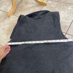 Eileen Fisher Sweater Vest XS Wool Blend Moto Fleece Lined Asymmetric Zip Gray Photo 3