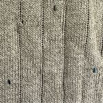 Vintage 90s Beige Linen Floral Cozy Cottagecore Knit Grandma Sweater Vest Small Tan Photo 4