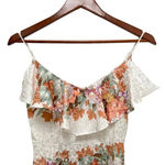 LPA  Silk Floral Leopard Jacquard Ruffle Night Out Maxi Dress 167 Size XS Photo 8