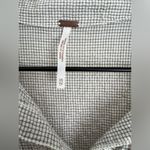 Free People  Grid Print Love Her Madly Top oversized textured boyfriend shirt XS Photo 2