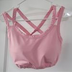 KIAVA Light Pink Strappy Back Sports Bra, Large Photo 2