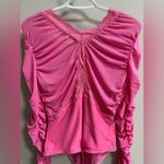 Free People NEW Intimately Forever Young Lace & Mesh Hot Pink Bodysuit Women’s M Photo 11
