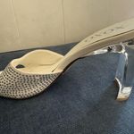 XOXO Women's White Rhinestone Heels size 8M Photo 3