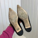 Jimmy Choo  Black Leather Printed Toe flats Photo 7