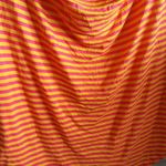 Fenn Wright Manson Cap sleeve cowl neck top striped gold and pink Photo 1