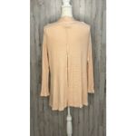 We The Free  Women's Peach Ribbed Long Sleeve Tunic Sweater‎ Top Medium Photo 2