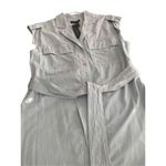 Donna Karan  New York Belt sleeveless dress denim in light blue size M Photo 6