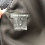 Club Monaco Black & Silver Metallic Sheath Dress Size 4 Square neckline Tailored Photo 5