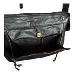 Great American Leather Works 100% Leather Crossbody Handbag. Black Photo 7