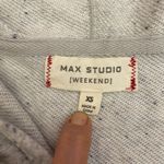 Max Studio (Weekend) Heather Gray Sleeveless Hoodie Dress Drawstring Waist XS Photo 8