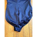 MagicSuit Swimsuit Womens 14 Navy Blue One Piece Mesh High Neck Ruched Made USA Size undefined Photo 7