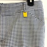 Michael Kors Women’s Slim Chino Trousers US 8, Navy Blue Gingham Photo 2