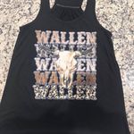 Morgan Wallen tank; concert, western Black Size L Photo 0