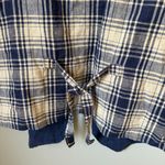 Vintage Blue Plaid Patchwork Vest Women's Large Photo 4