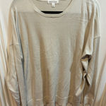 Prologue  Womens Beige Crew Neck Long Sleeve Knit Pullover Sweater Large Photo 0