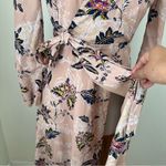 The Jetset Diaries  Fluid Azalea Wrap Midi Dress‎ Pink Floral Size Small Revolve Photo 4