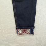 GRACE IN LA  Jeans Womens 31 cropped‎ quilted pockets plaid cuffs Photo 3