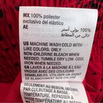 Maison Jules Size XXS Black & Red Long Sleeve Mock Neck Heart Print Blouse Photo 10