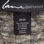 Lane Bryant Sleeveless Top with Metallic Accent and Back Zipper Size 26/28 Photo 5