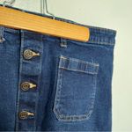 Gap  Button Front Denim Mini Skirt Dark Wash Photo 5