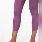 Lululemon Wunder Under Crop Roll Down Scallop Full On Luxtreme 24" Vintage Plum Photo 8