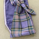 Majorelle  Serrano Purple Plaid Bandeau Top Revolve Summer Tie Back Size‎ Medium Photo 6