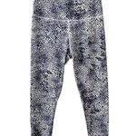 MARIKA High Rise Legging Women Snakeskin Printed Lux Black White Small EUC Photo 0