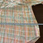 LC Lauren Conrad Lauren Conrad Plaid Pastel Women's Top Size Small Tunic Boho Photo 7