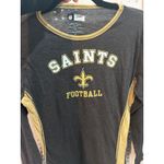 NFL Team Apparel Womens NFL New Orleans Saints Football Long Sleeve Shirt‎ Team Apparel Size M Photo 3