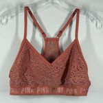 PINK - Victoria's Secret PINK Victoria’s Secret sport halter lace bra size medium Photo 0